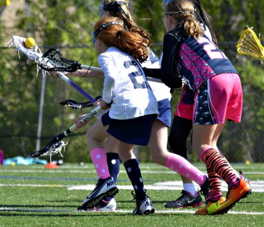 Genç kızın Lacrosse