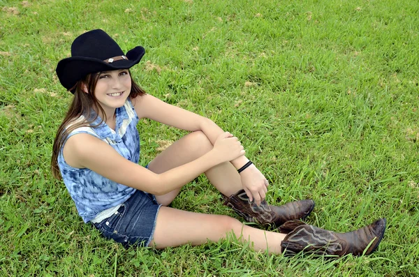 Teenage Cowgirl — Stock Photo, Image
