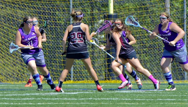 Young Girls Lacrosse — Stock Photo, Image