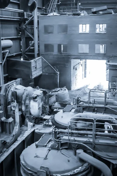Na fábrica. produção de metal — Fotografia de Stock
