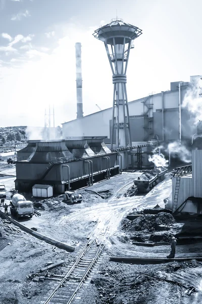 Fabrikanın manzarası Telifsiz Stok Fotoğraflar