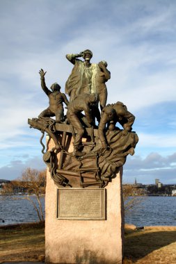 Maritime World War II Memorial in Oslo clipart