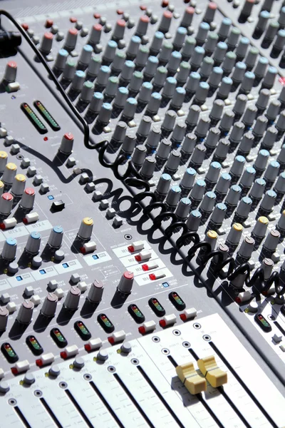 Soundboard mixer — Stock Photo, Image