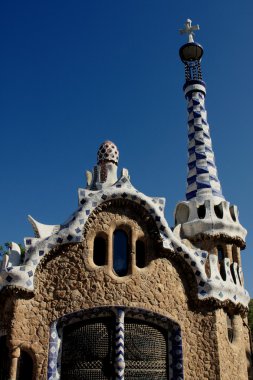 Barcelona'da park guell detay