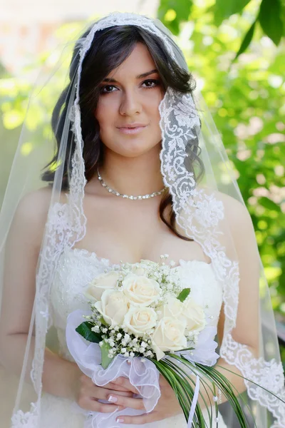 Bride on the wedding day Royalty Free Stock Photos