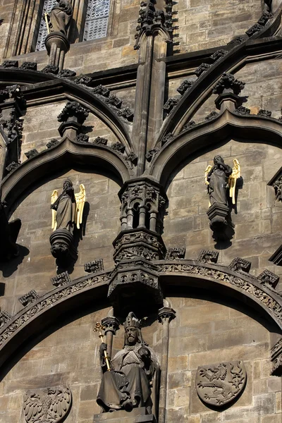 Détail de la tour de poudre, Prague — Photo