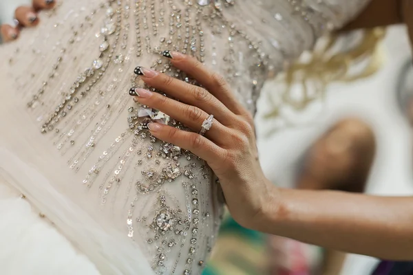 Sposa il giorno del matrimonio — Foto Stock