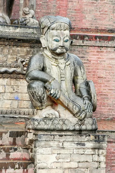 Starověké socha v Bhaktapuru, Nepál — Stock fotografie