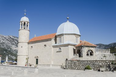 Our Lady of the Rocks church in Perast, Montenegro clipart