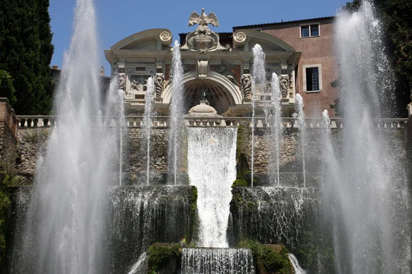 Villa d'este in tivoli, Italië — Stockfoto