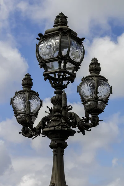 Lampa paryskiej ulicy — Zdjęcie stockowe