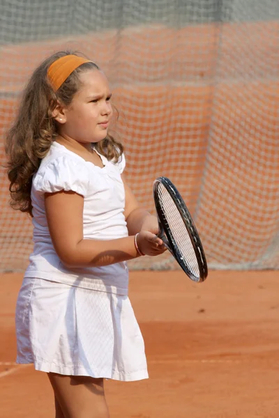 Menina de tênis — Fotografia de Stock