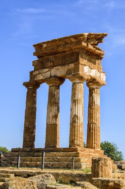 Dorik tapınak castor ve pollux, agrigento, İtalya