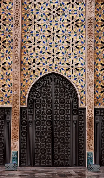 Mesquita Hassan II em Casablanca, Marrocos — Fotografia de Stock