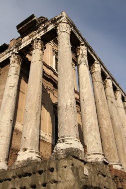 antonius Tapınağı ve faustina Roma Forumu, Roma, İtalya