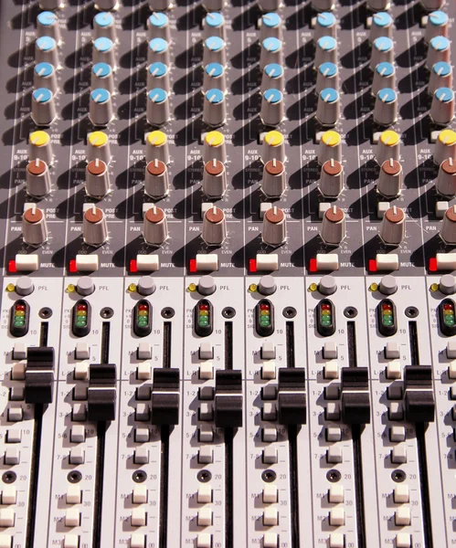 Soundboard mixer — Stock Photo, Image