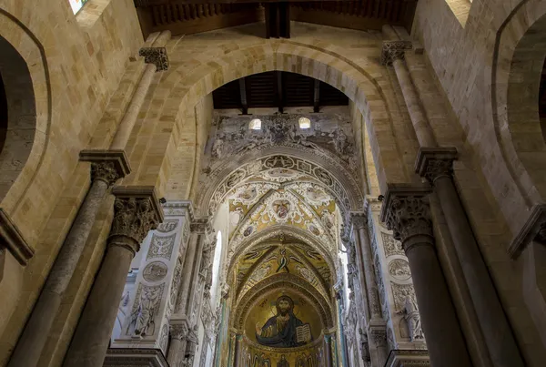 Kathedraal-basiliek van cefalu, Sicilië — Stockfoto