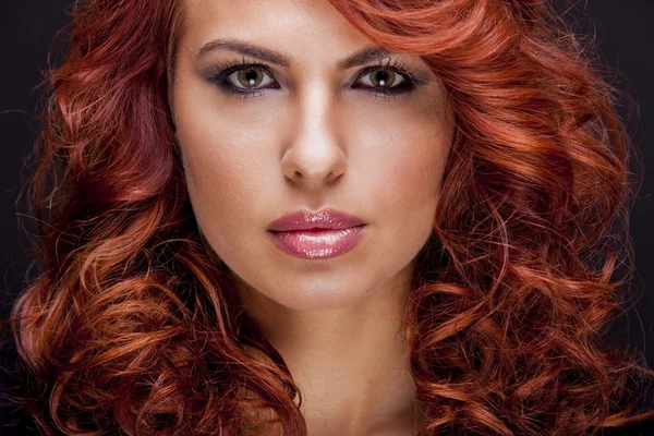 Capelli rossi donna — Foto Stock