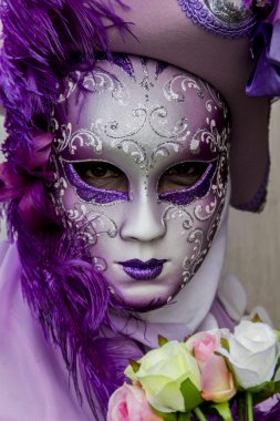geleneksel Venedik karnaval maskesi
