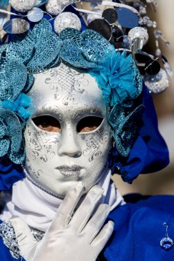 geleneksel Venedik karnaval maskesi