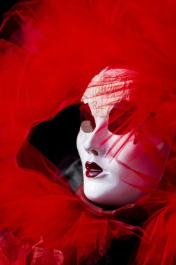 geleneksel Venedik karnaval maskesi