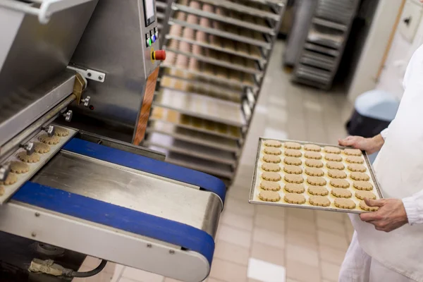 Soubory cookie factory — Stock fotografie