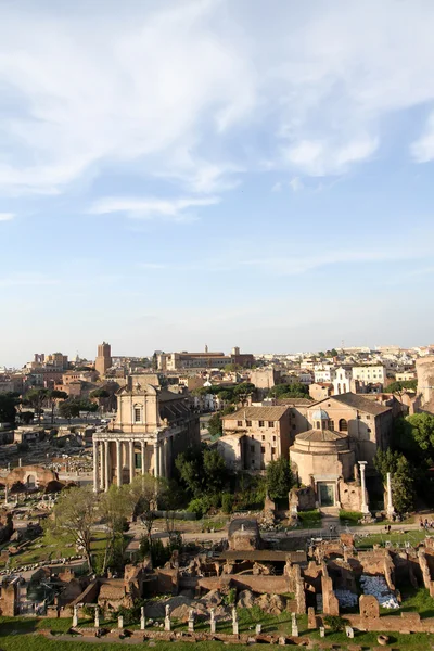 Fórum romano em Roma, itália — Fotografia de Stock