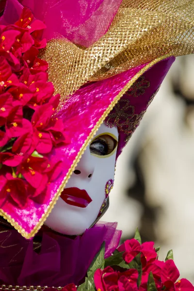 Máscara de carnaval veneciana tradicional — Foto de Stock