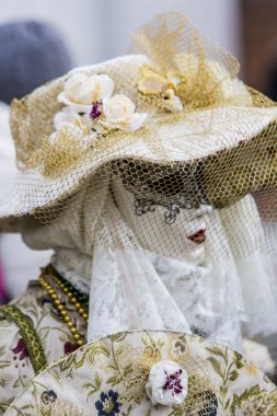 geleneksel Venedik karnaval maskesi