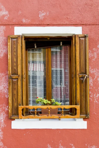 Fönster från burano — Stockfoto