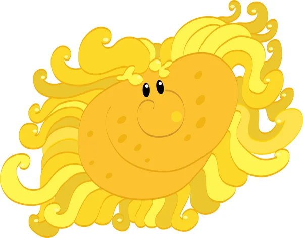 Gelbe Sonne — Stockvektor