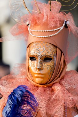 geleneksel Venedik karnaval maskesi