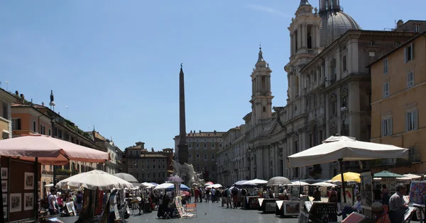 Piazza navona v Římě, Itálie — Stock fotografie