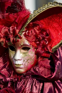 geleneksel Venedik karnaval maskesi