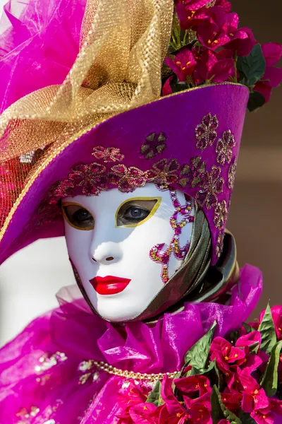 传统的威尼斯狂欢节面具 — 图库照片