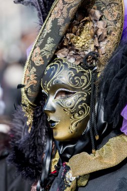 geleneksel Venedik karnaval maskesi