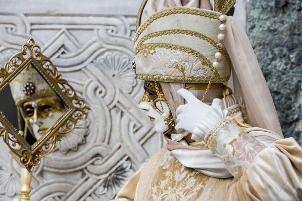 Maschera tradizionale veneziana — Foto Stock