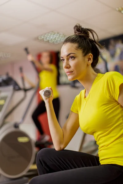 Young woman training in the gym — Stock Photo, Image