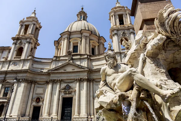 Piazza navona in rom, italien — Stockfoto