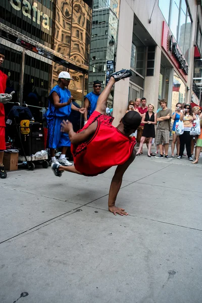 Dançarina de rua em Nova York — Fotografia de Stock