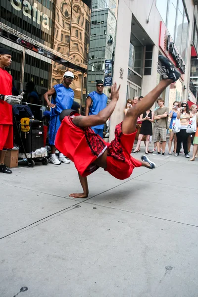 Dançarina de rua em Nova York — Fotografia de Stock