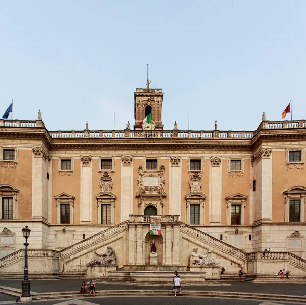Piazza del Campidoglio w Rzymie — Zdjęcie stockowe