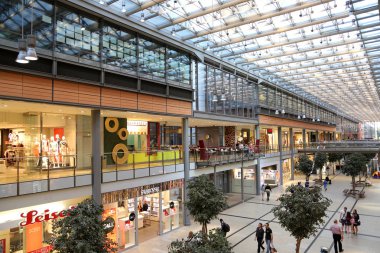 Potsdamer Platz Arkaden shopping mall in Berlin clipart