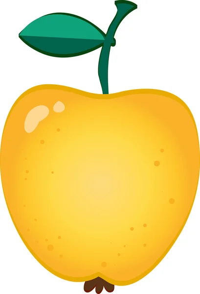 Gele apple — Stockvector