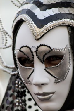 geleneksel Venedik karnaval maskesi