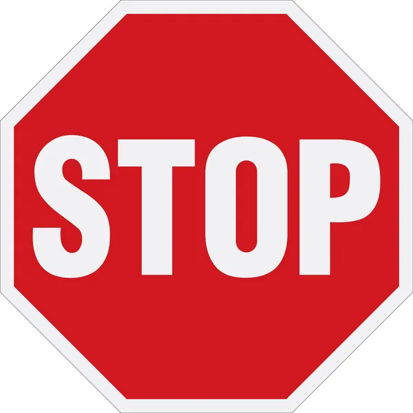 Stop sign — Stock Vector