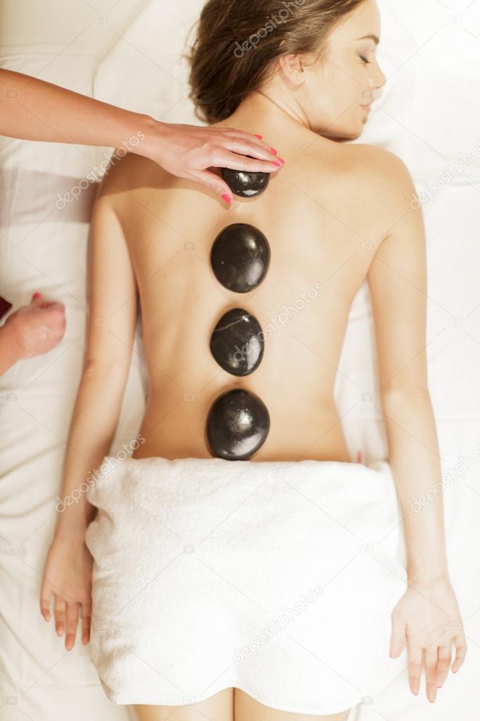Hot stone massage therapy