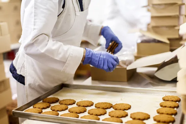 Fábrica de galletas — Foto de Stock