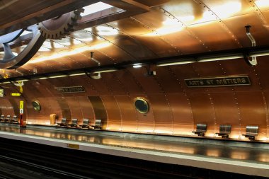 Paris metro station clipart