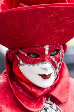 geleneksel Venedik karnaval maskesi